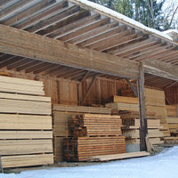 Lagerhalle des BH Baumgartner - Holz